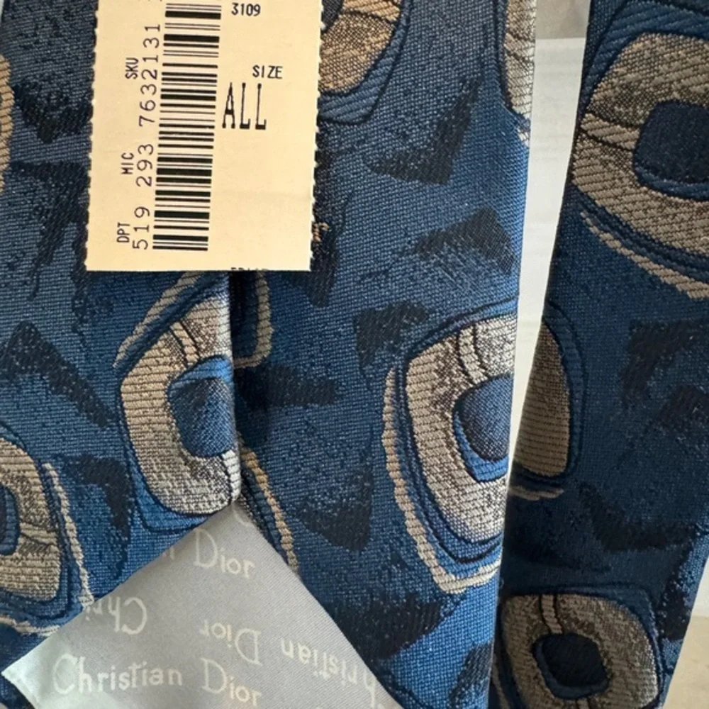 Christian Dior Vintage Blue‎  Men’s Tie NWT